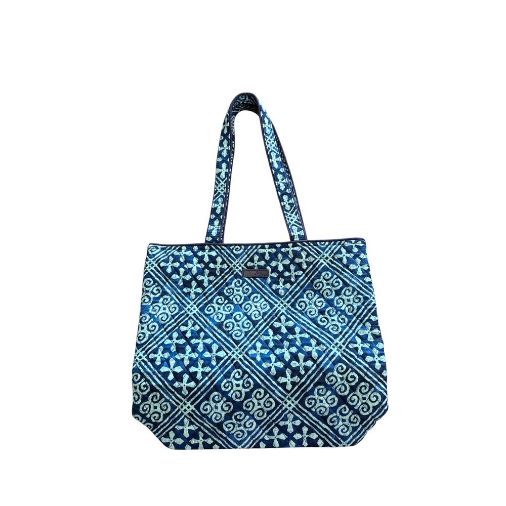 Vera Bradley Commuter Tote in Cuban Tiles Quilted Cotton Bag Shoulder‎ Purse
